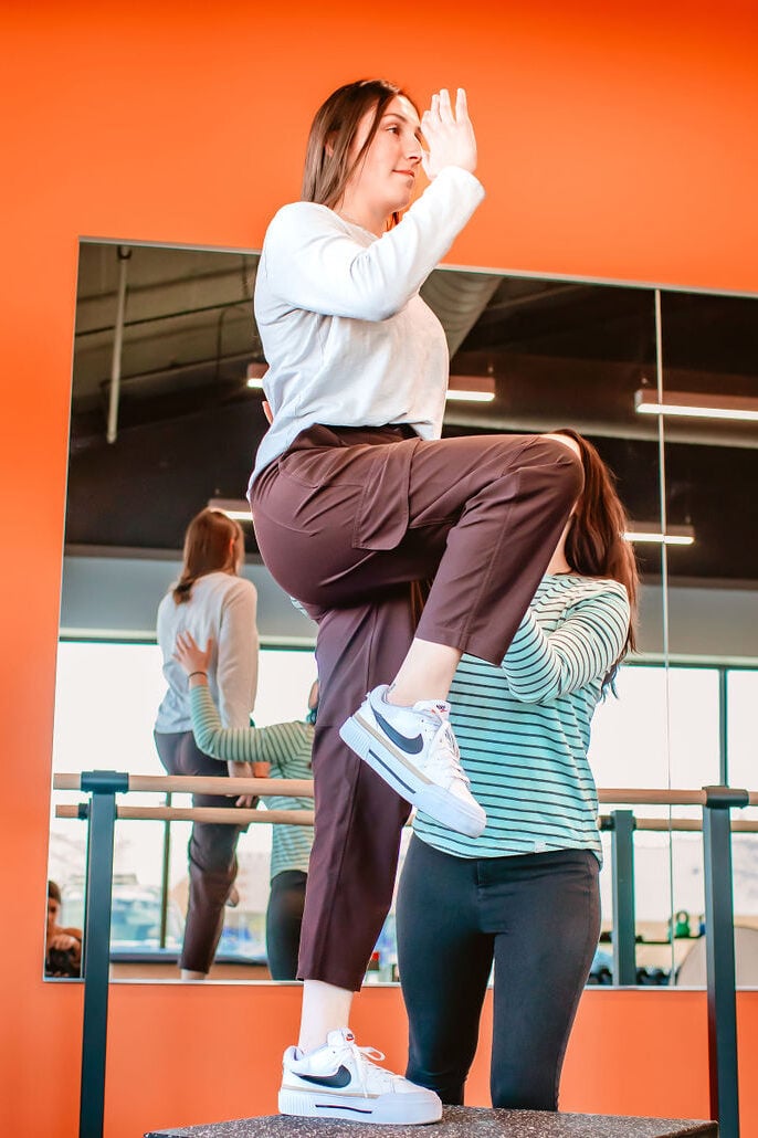 Describe the exercise shown