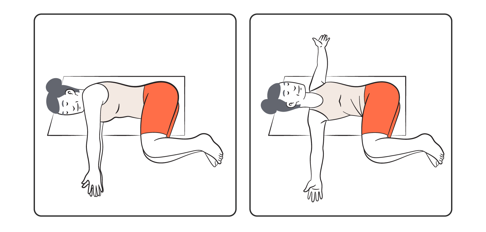 Open book thoracic rotation